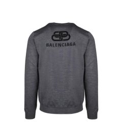 【包邮包税】 Balenciaga/巴黎世家 男士黑色时尚休闲针织衫 583117 T1439 1165 PLFSX图片