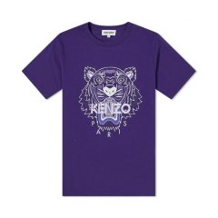 【包邮包税】 KENZO/高田贤三 男士 蓝色虎头印花T恤 FB65TS0204YA72 PLFSX图片