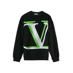 【包税】 Valentino/华伦天奴 男士黑色棉质卫衣 UV3MF15B 6K6 HX9 PLFSX图片