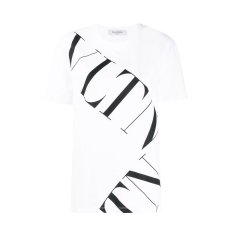 【包邮包税】 Valentino/华伦天奴 女士黑色棉质短袖T恤 SB3MG02E 4SH 0NI PLFSX图片