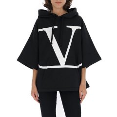 【包邮包税】 Valentino/华伦天奴 女士黑色棉质卫衣 SB3MF02V 4TB 0NI PLFSX图片