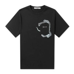 【包邮包税】 Givenchy/纪梵希 男士黑色棉质短袖T恤 BM70QE3002 001 PLFSX图片
