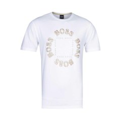 【包税】 HUGO BOSS/雨果波士 男士黑色棉质短袖T恤 50425693 012 PLFSX图片