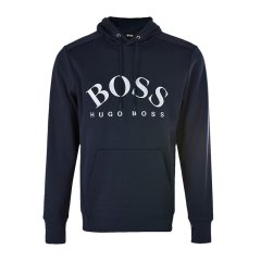 【包邮包税】 HUGO BOSS/雨果波士 男士黑色棉质卫衣 50415899-006 PLFSX图片