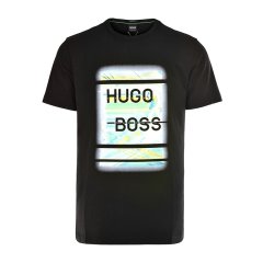 【包邮包税】 HUGO BOSS/雨果波士 男士黑色棉质短袖T恤 50383423 001 PLFSX图片