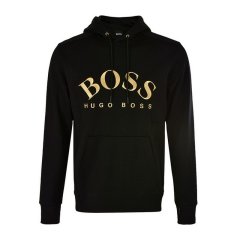 【包邮包税】 HUGO BOSS/雨果波士 男士黑色棉质卫衣 50415899-006 PLFSX图片