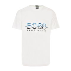 【包邮包税】HUGO BOSS/雨果波士 男士蓝色棉质男士短袖T恤 50389696 410 PL2303图片