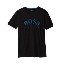 【包邮包税】 HUGO BOSS/雨果波士 男士黑色棉质短袖T恤 50413795 001 PLFSX图片