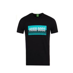 【包邮包税】 HUGO BOSS/雨果波士 男士黑色棉质短袖T恤 50329028-001 PLFSX图片
