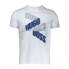 【包税】 HUGO BOSS/雨果波士 男士黑色棉质短袖T恤 50372453 001 PLFSX图片