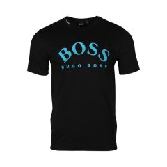 【包邮包税】 HUGO BOSS/雨果波士 男士黑色棉质短袖T恤 50432459 001 PLFSX图片