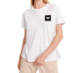 【包邮包税】 Emporio Armani/安普里奥阿玛尼 女士白色棉质短袖T恤 6K2T7U 2JSYZ 0100 PLFSX图片