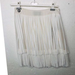 PHILIPP PLEIN/菲利普·普兰 白色女士流苏短裙（瑕疵折扣）图片