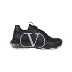 【包邮包税】 Valentino/华伦天奴 男士黑色皮革休闲运动鞋 SY0S0B05DDS-00A PLXSX图片
