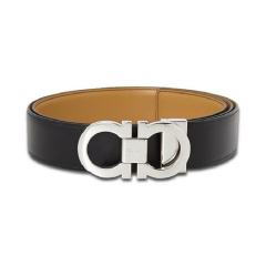 【包税】 Salvatore Ferragamo/菲拉格慕 男士黑色皮革腰带 67-9535-644557 PL2303图片
