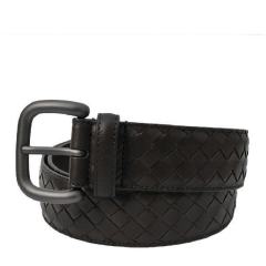 【包税】 Bottega Veneta/葆蝶家 男士黑色皮革腰带 173784-V4650-1000 PL2303图片