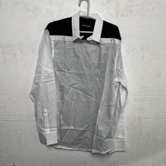 Emporio Armani/安普里奥阿玛尼 男士长袖衬衫 黑色/白色 180/100A图片