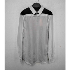 Emporio Armani/安普里奥阿玛尼 男士长袖衬衫 黑色/白色 180/100A图片