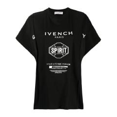 【包邮包税】 Givenchy/纪梵希 女士黑色棉质短袖T恤 BW707K3Z2Y-001 PLSX0210图片