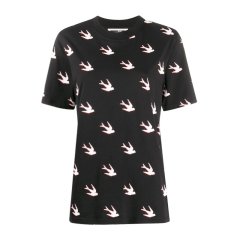 【包税】 MCQ ALEXANDER MCQUEEN/MCQ ALEXANDER MCQUEEN 女士黑色棉质短袖T恤 583304 ROJ61 1000 PLSX0210图片
