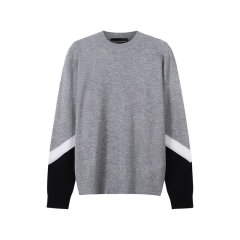 Emporio Armani/安普里奥阿玛尼 男士绵羊毛圆领长袖针织衫羊毛衫 3R1MX6 1MDTZ图片