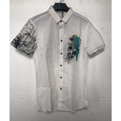 qi ta pin pai/其它品牌 男士短袖衬衫 白色 52图片