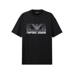 Emporio Armani/安普里奥阿玛尼 男士圆领短袖T恤徽标刺绣 3R1TZ4 1JUVZ图片