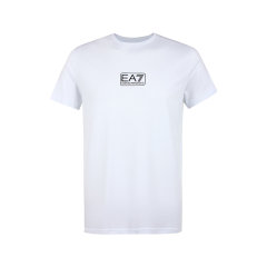 EMPORIO ARMANI安普里奥·阿玛尼短袖EA7男士品牌LOGO经典简约休闲棉质短袖T恤白色黑色8NPT11图片