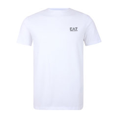EMPORIO ARMANI安普里奥·阿玛尼短袖奢侈品男装休闲运动EA7男士短袖T恤衫白色8NPT52图片
