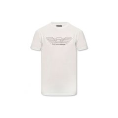 【包税】Emporio Armani/安普里奥阿玛尼 男士白色男士短袖T恤 3L1TFD 1JPZZ 0101 PL2303图片