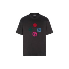 【包邮包税】Giorgio Armani/乔治阿玛尼 男士黑色棉质男士短袖T恤 3LSM78 SJTKZ UC99 PL2303图片