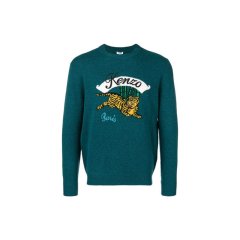【包税】KENZO/高田贤三 男士灰色羊毛男士针织衫/毛衣 F865PU2573XC 95 PL2303图片