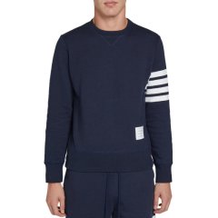 【包税】THOM BROWNE/THOM BROWNE 男士深蓝色棉质男卫衣 MJT021H00535 461 PL2303图片