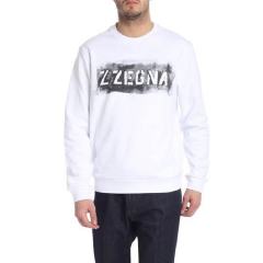 【包税】Z ZEGNA/Z ZEGNA 男士白色棉质男卫衣 VS458 ZZ846A 7A1 PL2303图片