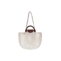 【包税】Longchamp/珑骧 女性米白织物单肩包 10121HVH037 PL2303图片