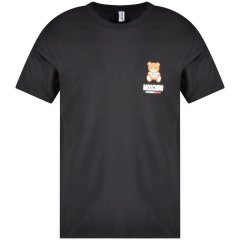 【包税】MOSCHINO/莫斯奇诺 男士黑色男士短袖T恤 A1924 8103 0555 PL2303图片