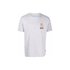 【包税】MOSCHINO/莫斯奇诺 男士黑色男士短袖T恤 A1924 8103 0555 PL2303图片