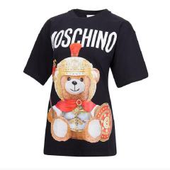 【包税】MOSCHINO COUTURE/MOSCHINO COUTURE 女士黑色棉质女士短袖T恤 EV0703 5540 1555 PL2303图片