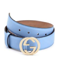 【包税】GUCCI/古驰 女士粉色皮革腰带 370543 AP00G 5528 PL2303图片
