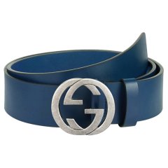 【包税】GUCCI/古驰 男士黑色皮革腰带 368186 BGH0N 1000 PL2303图片