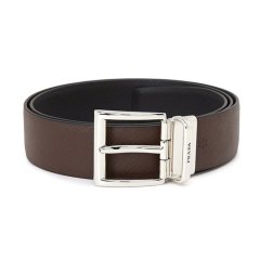 【包税】PRADA/普拉达 男士黑色皮革腰带 2CC004 053 F0RD7 PL2303图片