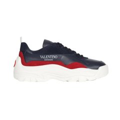 【包税】Valentino/华伦天奴 男士黑色皮革休闲运动鞋 UY2S0B17VRN 0NO PL2303图片