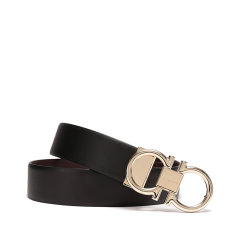 Salvatore Ferragamo/菲拉格慕 男士牛皮Gancini扣饰可裁剪双面皮带腰带3.5cm 679938图片