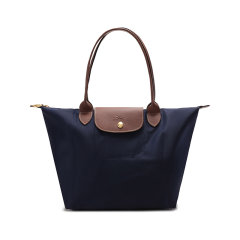 Longchamp/珑骧 女士LEPLIAGEORIGINAL系列织物中号长柄可折叠手提单肩包购物袋饺子包托特包 2605 089图片
