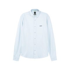 HUGO BOSS/雨果博斯 男士green系列棉质休闲长袖衬衫 50493608图片