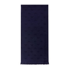 EMPORIO ARMANI 阿玛尼 EA 男士鹰标印花羊毛围巾 625009 CC306图片