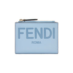 FENDI 芬迪 女士牛皮FENDI ROMA字样压花对折钱包 8M0447AAYZ TU DX图片