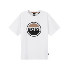 HUGO BOSS/雨果博斯 男士black系列环保面料圆领短袖T恤 50496223图片