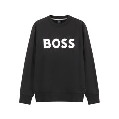 HUGO BOSS/雨果博斯 男士black系列棉质环保面料圆领长袖卫衣运动衫 50496642图片