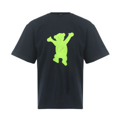 WE11DONE 全球限定Logo标志小熊撞色印花短袖T恤图片